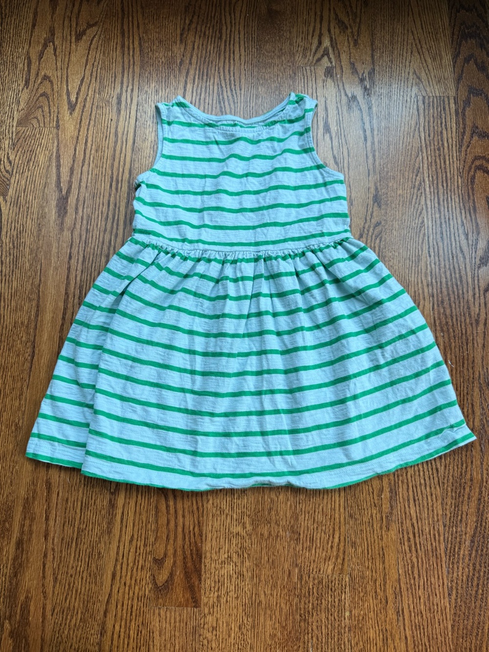 Primary Green Striped Sleeveless Dress Sz 5